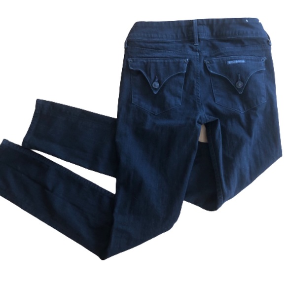 Hudson Jeans Denim - Hudson Black Skinny Jeans Size 25 Collin Flap Premium Denim EUC Designer Rare